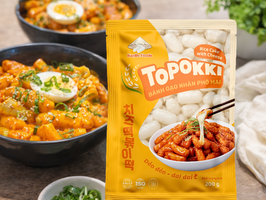 Bánh gạo hàn quốc nhân phô mai