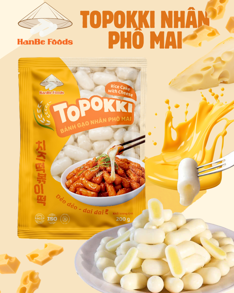 Bánh gạo nhân phô mai Bánh gạo nhân phô mai