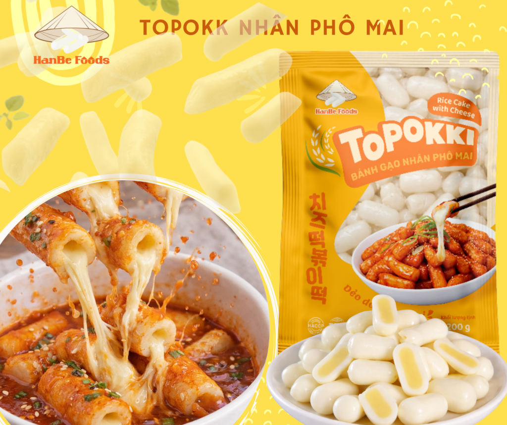 Bánh gạo nhân phô mai Bánh gạo nhân phô mai