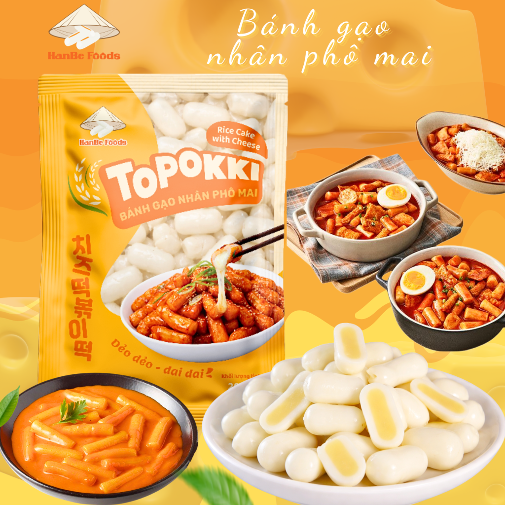Bánh gạo nhân phô mai Bánh gạo nhân phô mai