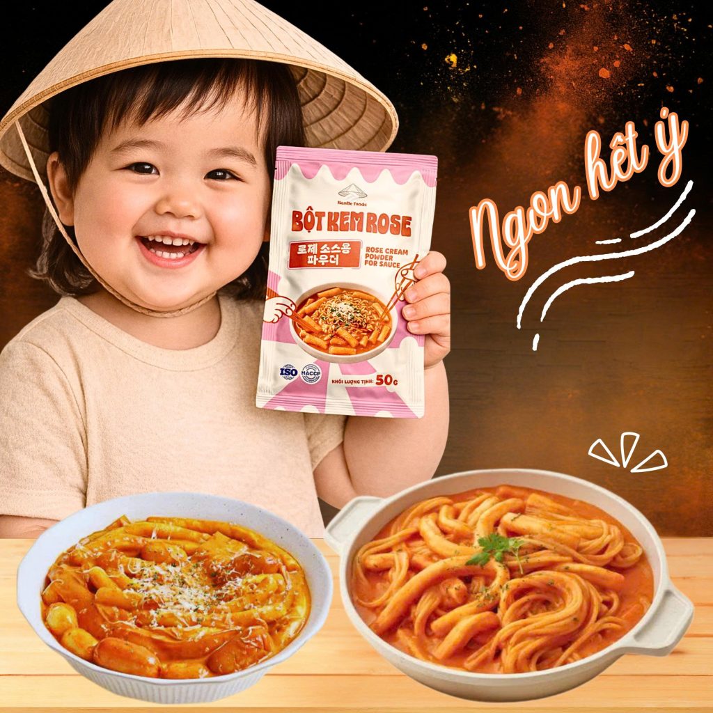 bột phô mai kem rose