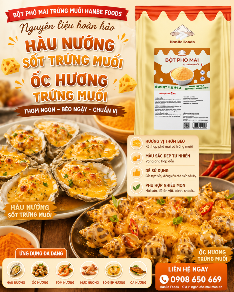 bột phô mai trứng muối