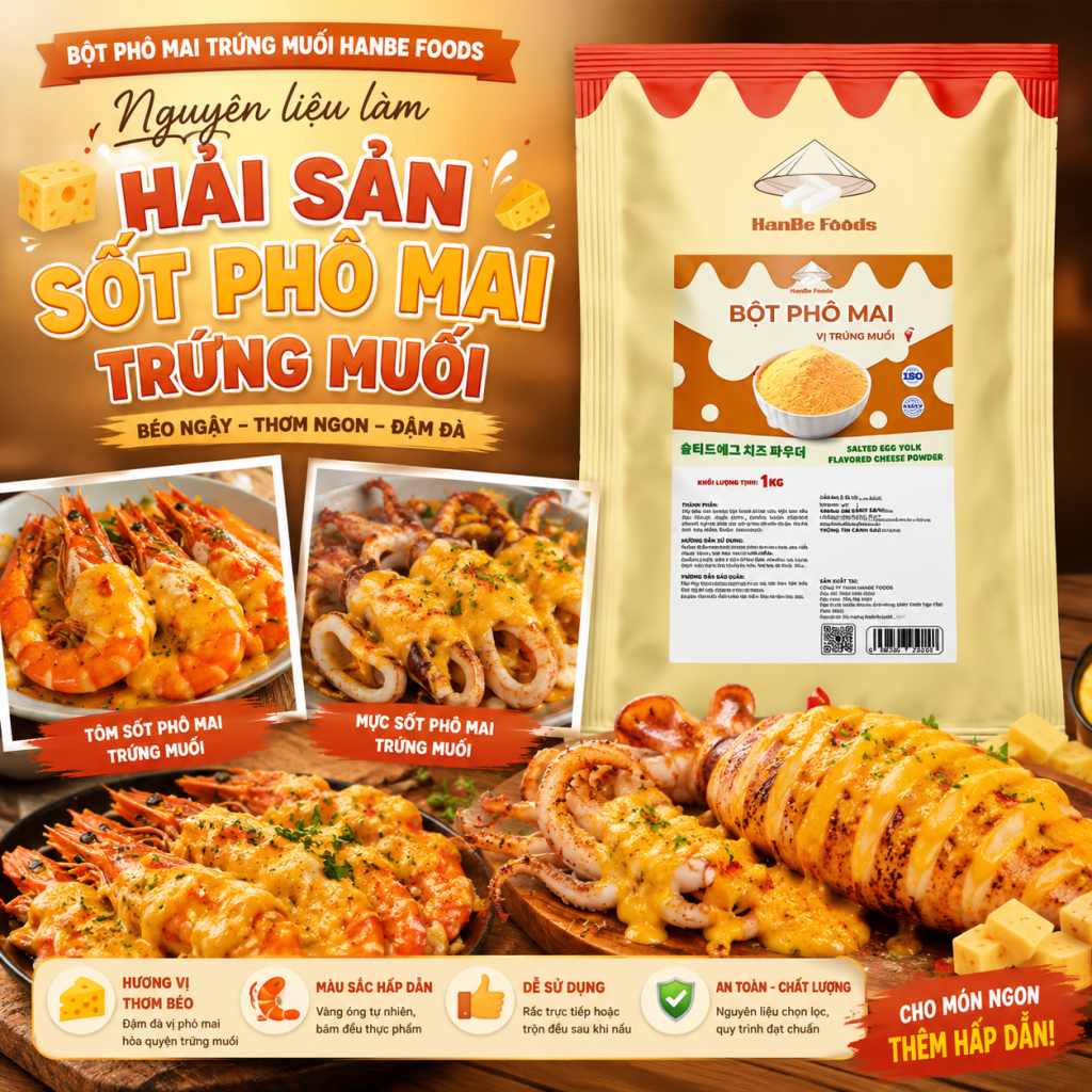 Bột Phô mai trứng muối