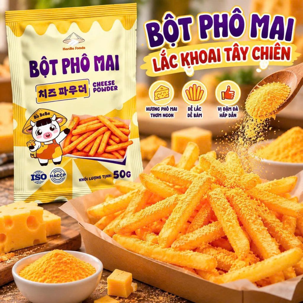 Bột phô mai lắc khoai tây Bột phô mai lắc khoai tây